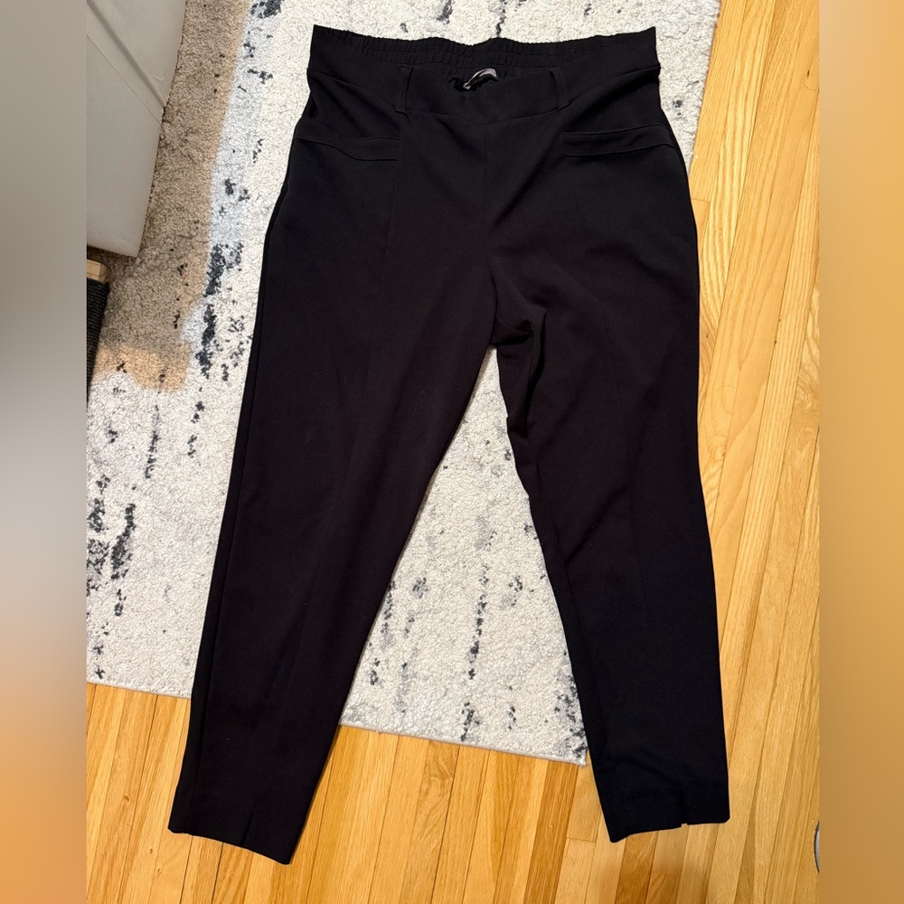 maurice’s black straight leg dress pants plus size 14W Long EUC